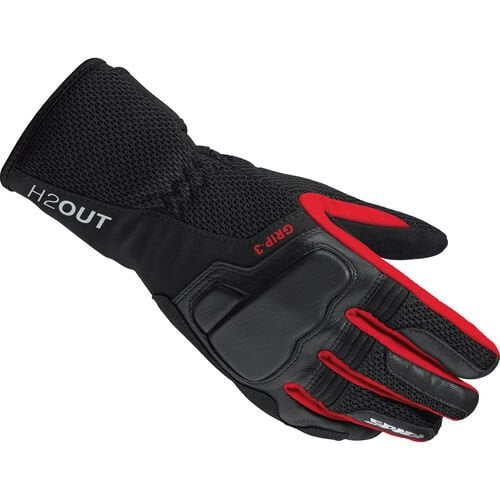 Image of Spidi Grip 3 H2Out Rouge Gants Taille XL