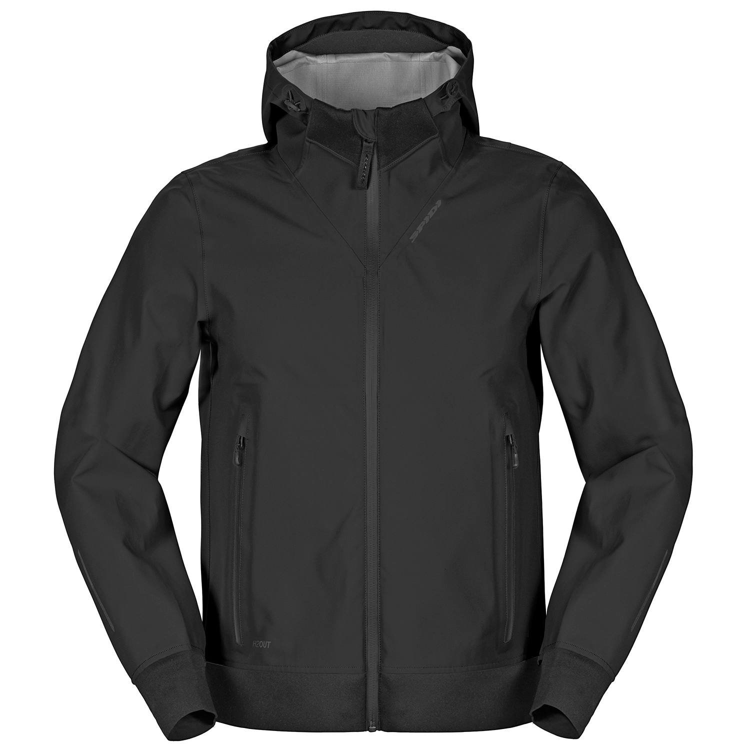 Image of Spidi Hoodie Shell Jacket Black Größe L