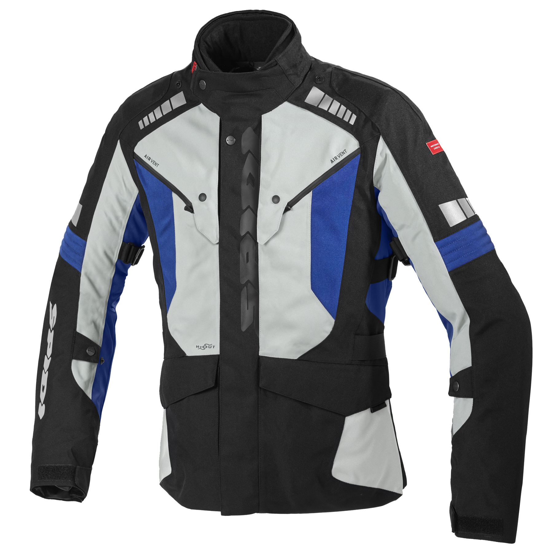 Image of Spidi Outlander H2Out Jacket Ice Blue Size 2XL ID 8030161344066