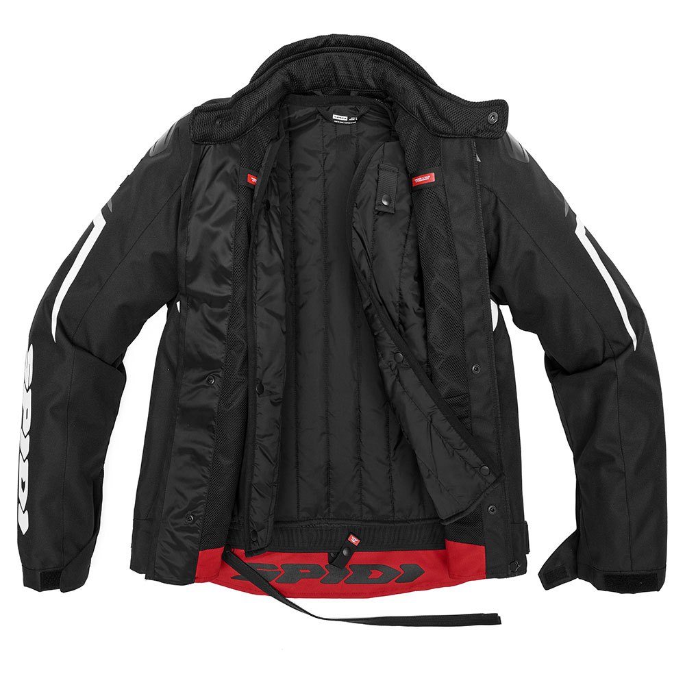 Image of Spidi Sportmaster H2Out Jacket Black White Talla S