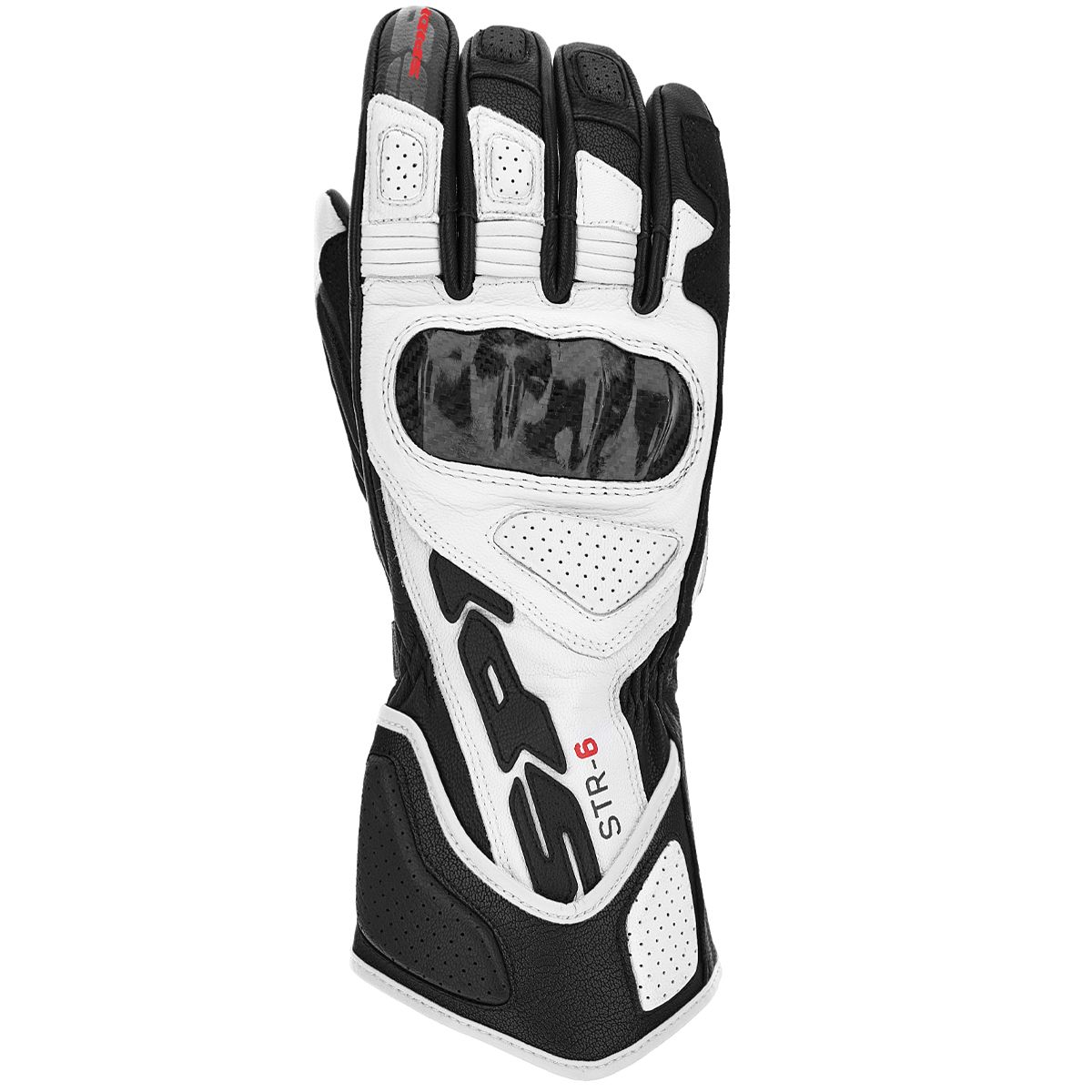 Image of Spidi Str-6 Noir Blanc Gants Taille 2XL