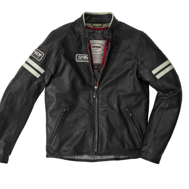 Image of Spidi Vintage Jacket Ice Black Size 54 EN