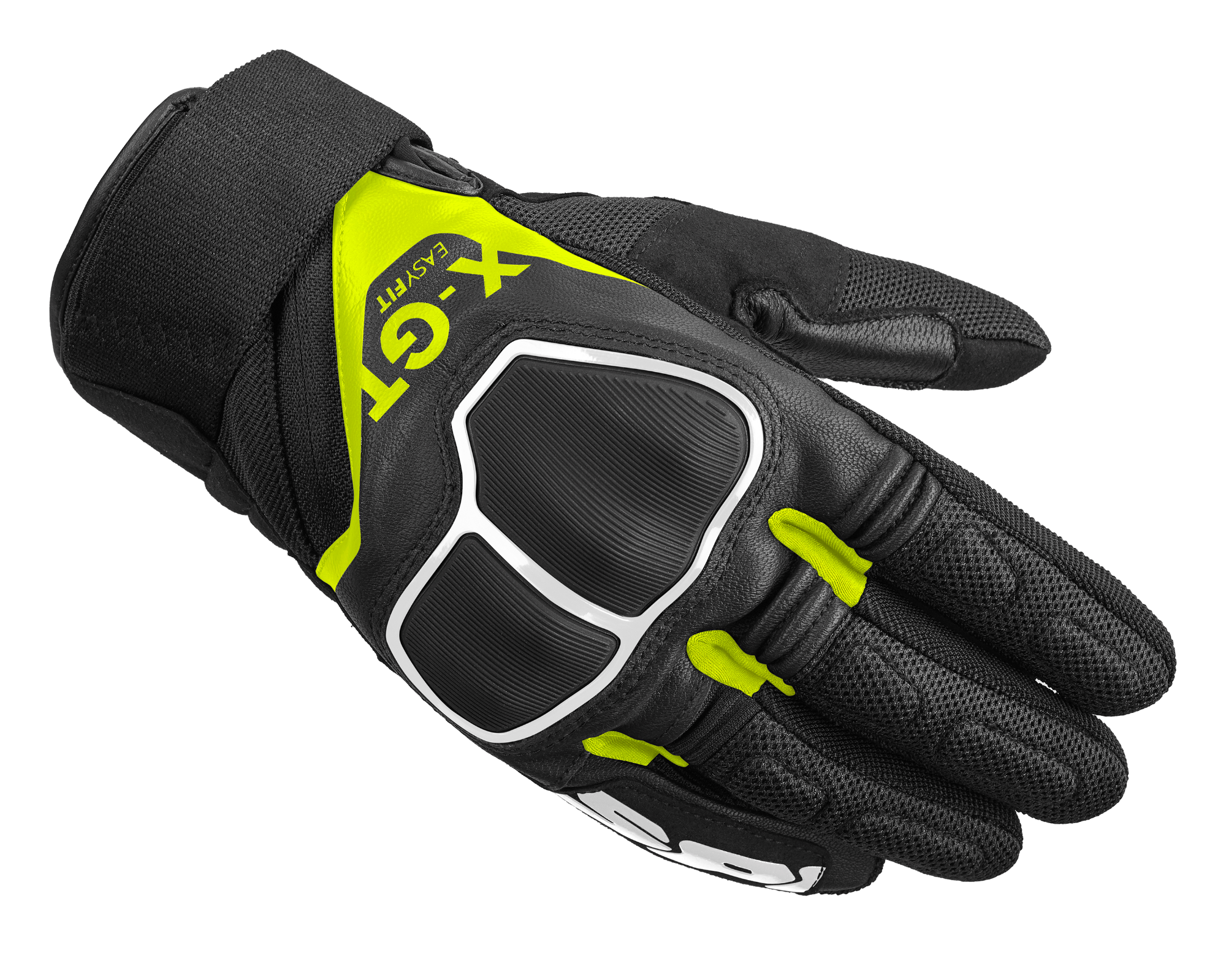 Image of Spidi X-GT Schwarz Fluorescente Gelb Handschuhe Größe 2XL