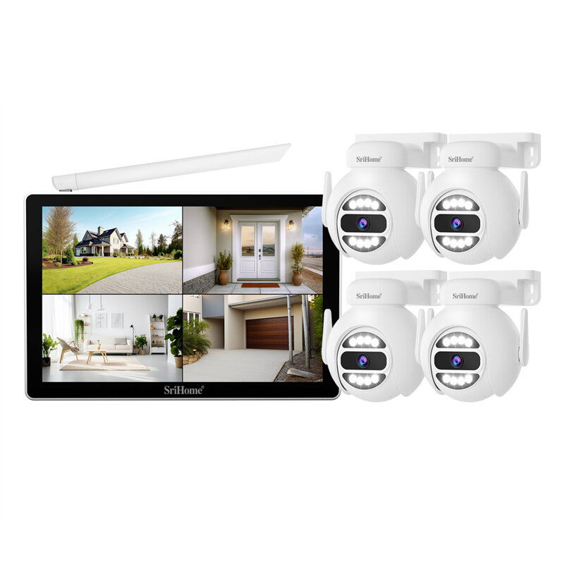 Image of Srihome NVS010 5MP WiFi PTZ Surveillance Camera Intelligent Night Vision Motion Detection Two-way Intercom IP66 Outdoors