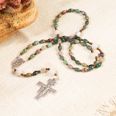 Image of St Francis Stone Rosary