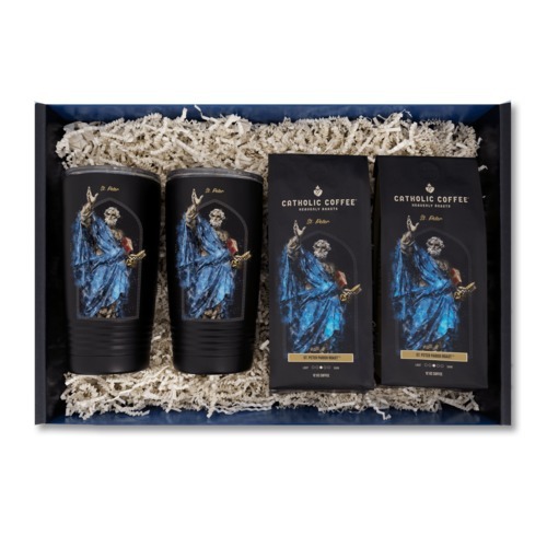 Image of St Peter Parish Roast Coffee and 2 Tumblers Gift Set
