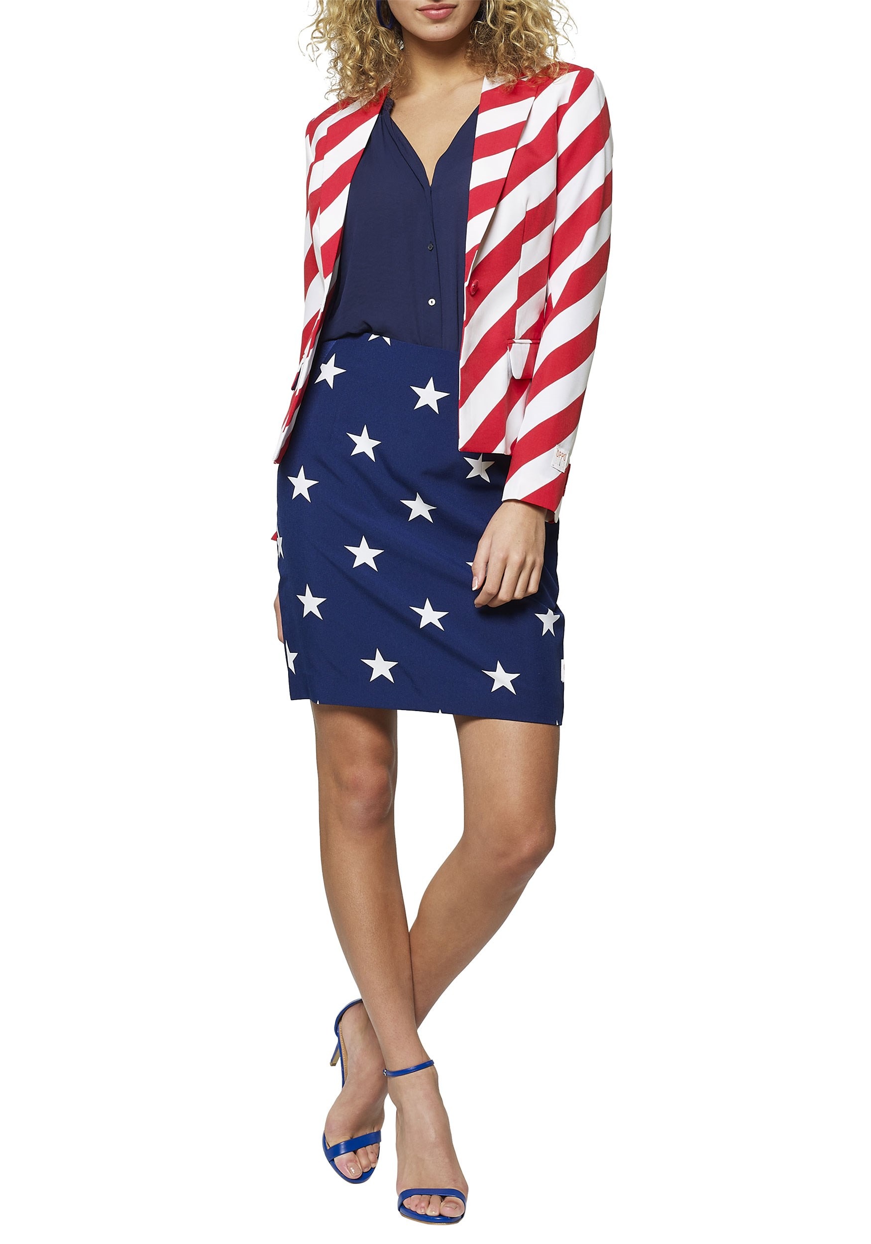 Image of Stars and Stripes Women's OppoSuit ID OSOSWM0013-4