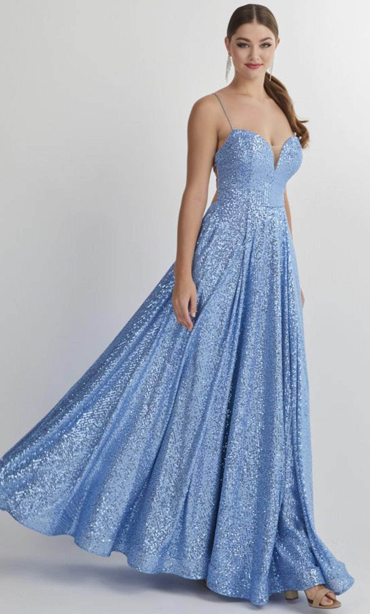Image of Studio 17 Prom 12900 - Sleeveless A-line Evening Gown