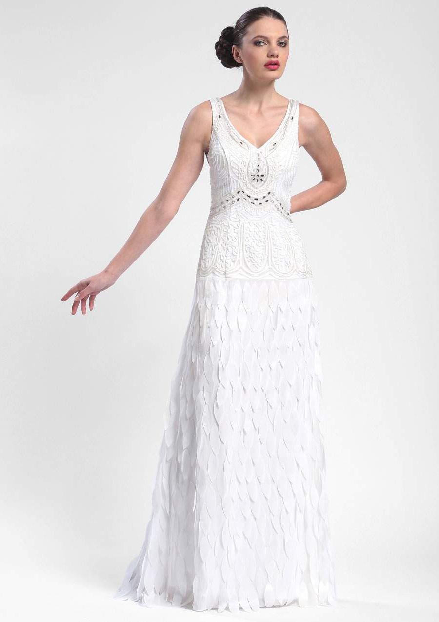 Image of Sue Wong - Beaded Art Deco Chiffon Gown N5244