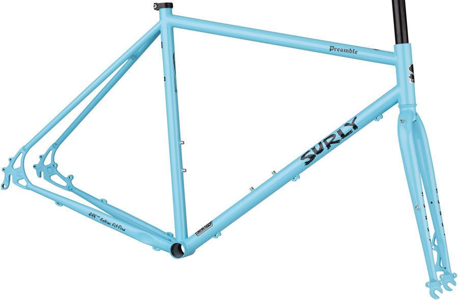 Image of Surly Preamble Frameset - 700c Skyrim Blue X-Large