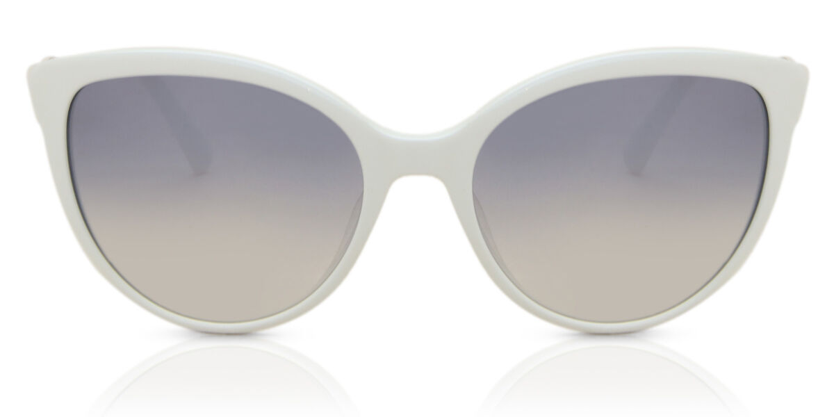 Image of Swarovski SK0147 21C 57 Lunettes De Soleil Femme Blanches FR