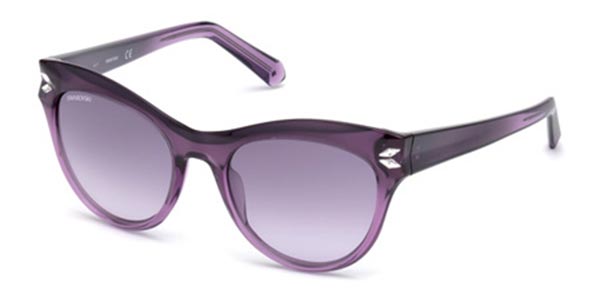 Image of Swarovski SK0171 78Z 51 Lunettes De Soleil Femme Purple FR