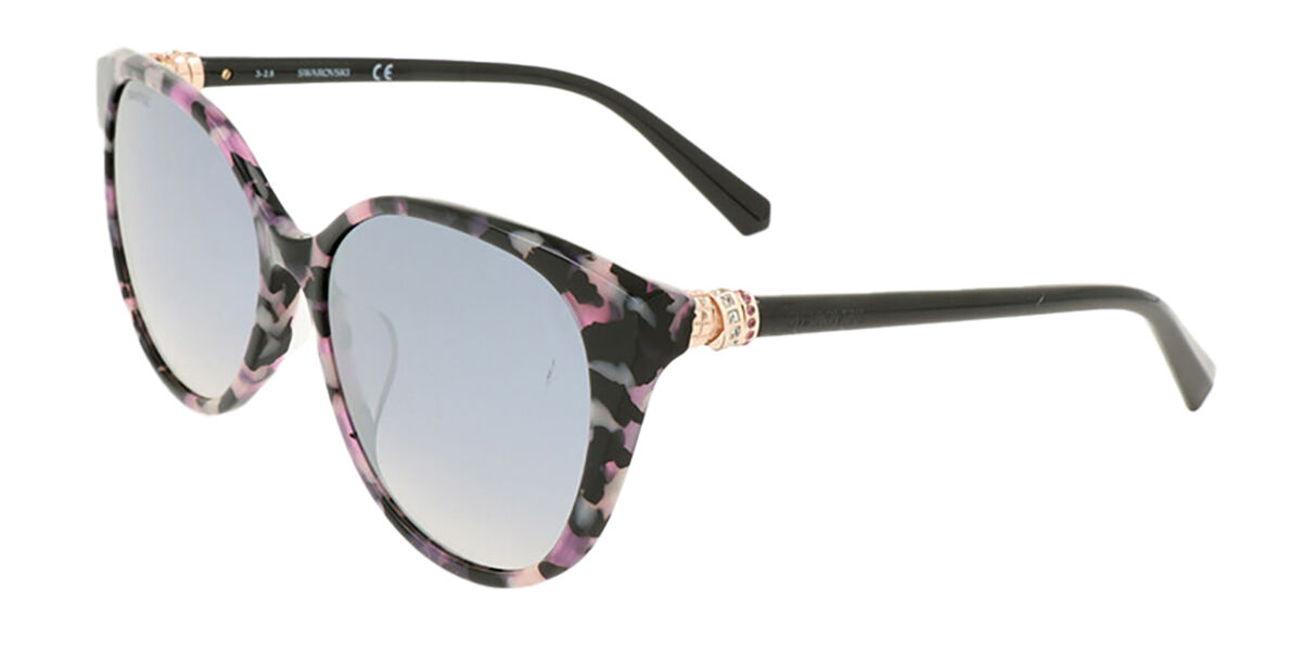 Image of Swarovski SK0186D Formato Asiático 55U Óculos de Sol Tortoiseshell Feminino BRLPT