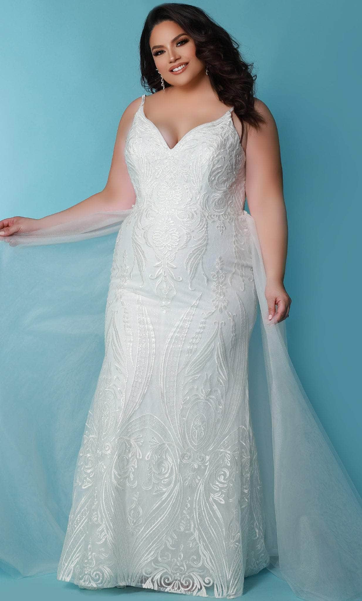 Image of Sydney's Closet Bridal SC5287 - Sleeveless Embroidered Wedding Dress