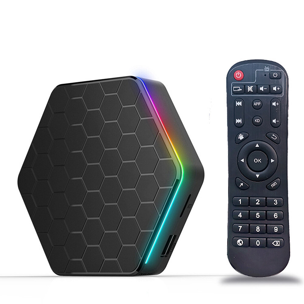 Image of T95Z Plus H618 Smart TV Box Android 12 2G 16GB Support BT 50 WiFi 6 TVBOX RGB Light with 6K Decoding 4K60FPS Resolution