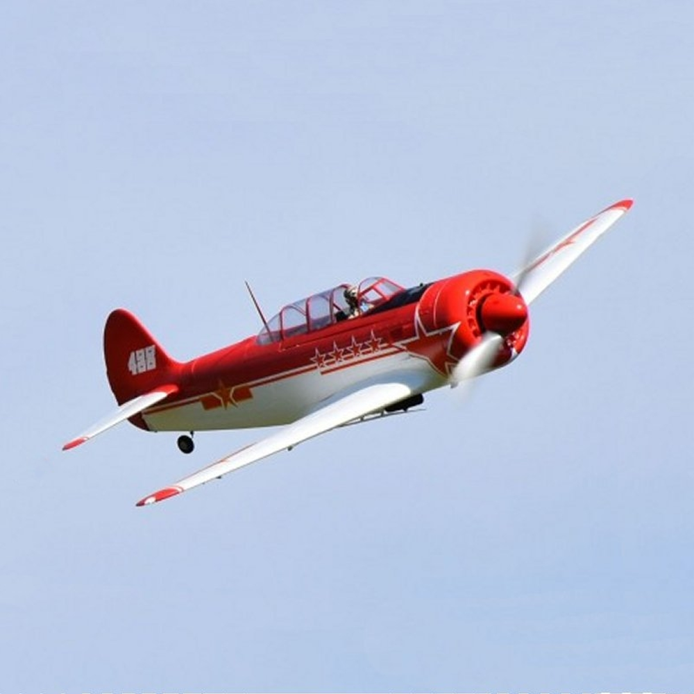 Image of TAFT HOBBY H-KING YK11 V2 Red 1450mm Wingspan EPO RC Airplane Warbird PNP