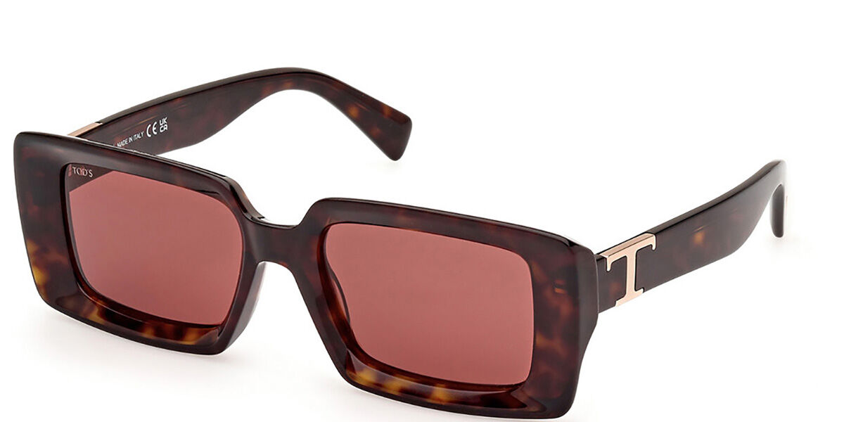 Image of TODS TO0366 52S Óculos de Sol Tortoiseshell Feminino PRT