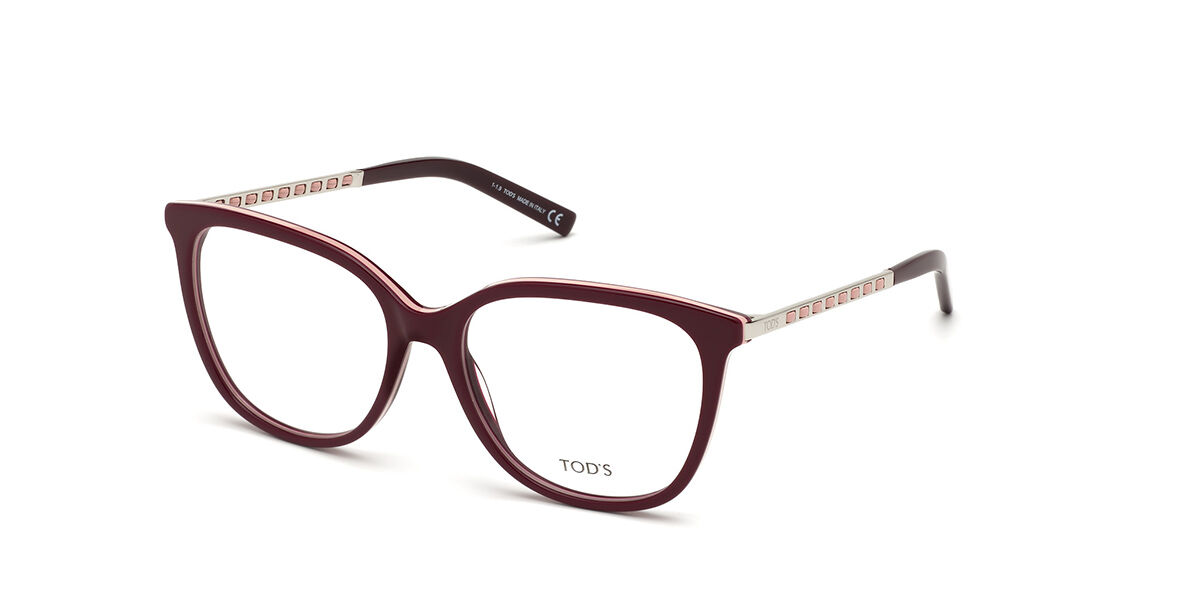 Image of TODS TO5224 071 Óculos de Grau Vinho Feminino BRLPT