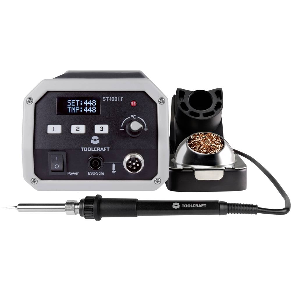 Image of TOOLCRAFT ST-100 HF HF soldering station Digital 100 W 50 - 480 Â°C + soldering tip