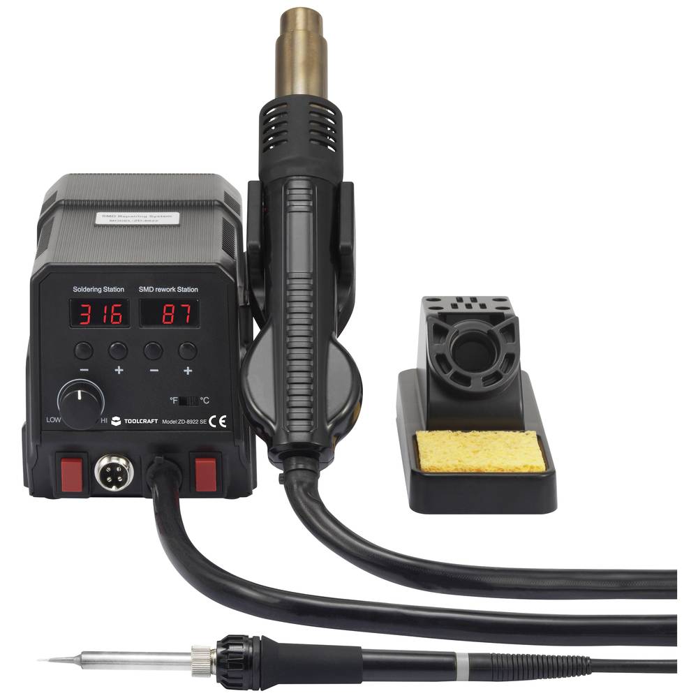 Image of TOOLCRAFT ZD-8922 SE Repair station Digital 360 W 50 - 480 Â°C + soldering tip