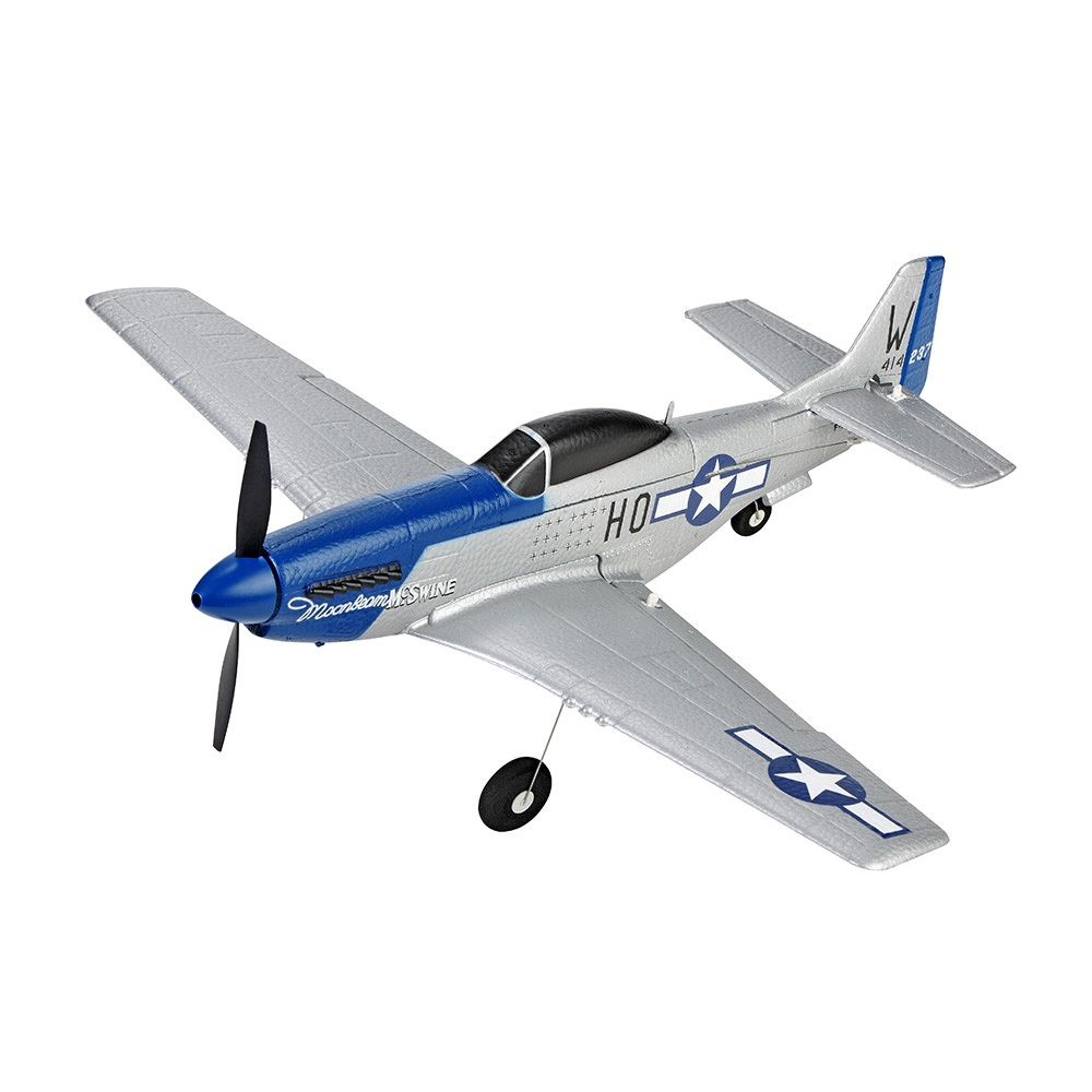 Image of TOP RC HOBBY Mini P51D 450mm Wingspan 24GHz 4CH EPP 6-Axis Gyro One-Key U-Turn Aerobatic Scaled Warbird RC Airplane RTF