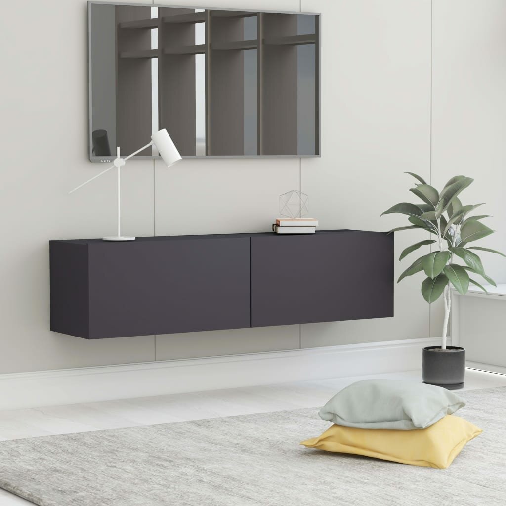 Image of TV Cabinet Gray 472"x118"x118"Chipboard