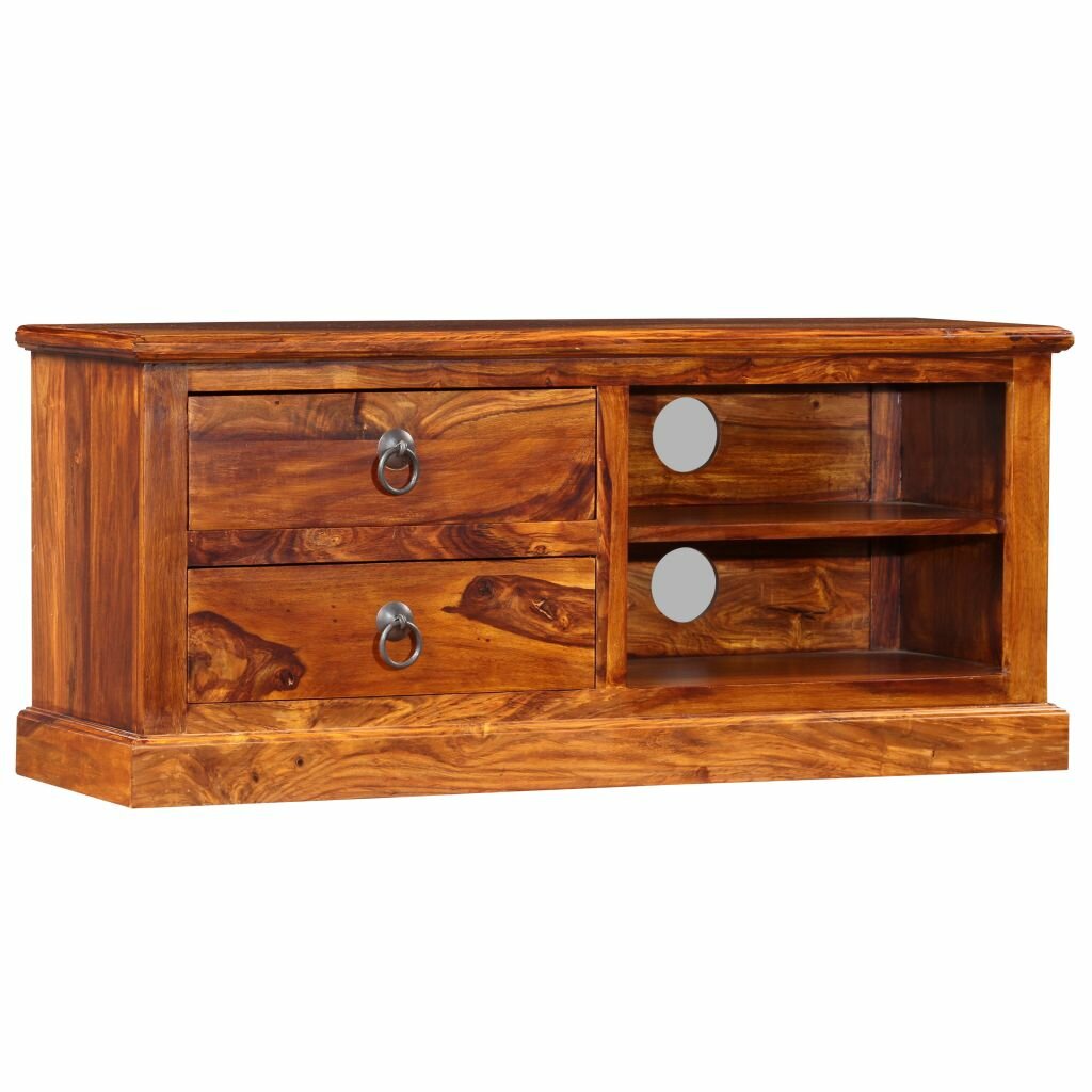 Image of TV Cabinet Solid Sheesham Wood 354"x118"x157"