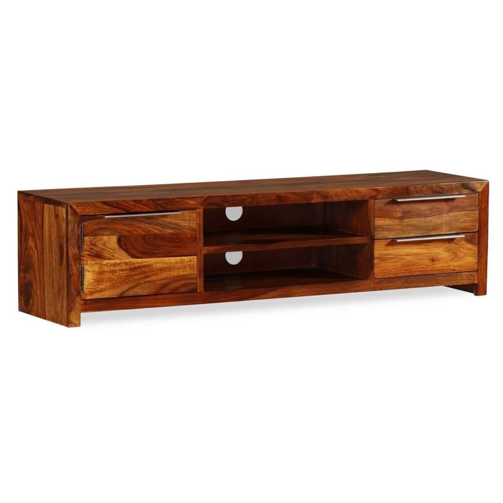 Image of TV Cabinet Solid Sheesham Wood 472"x118"x118"