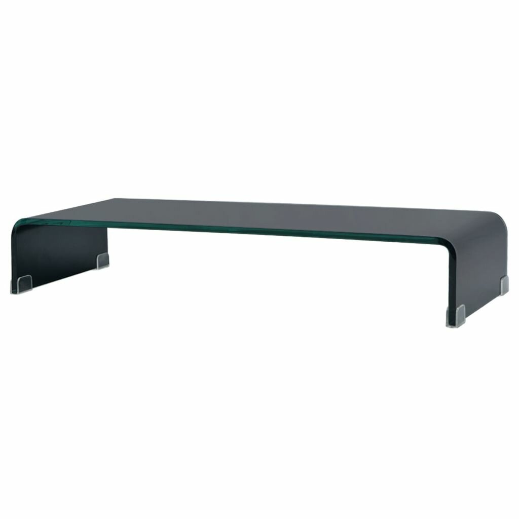 Image of TV Stand / Monitor Riser Glass Black 276"x118"x51"