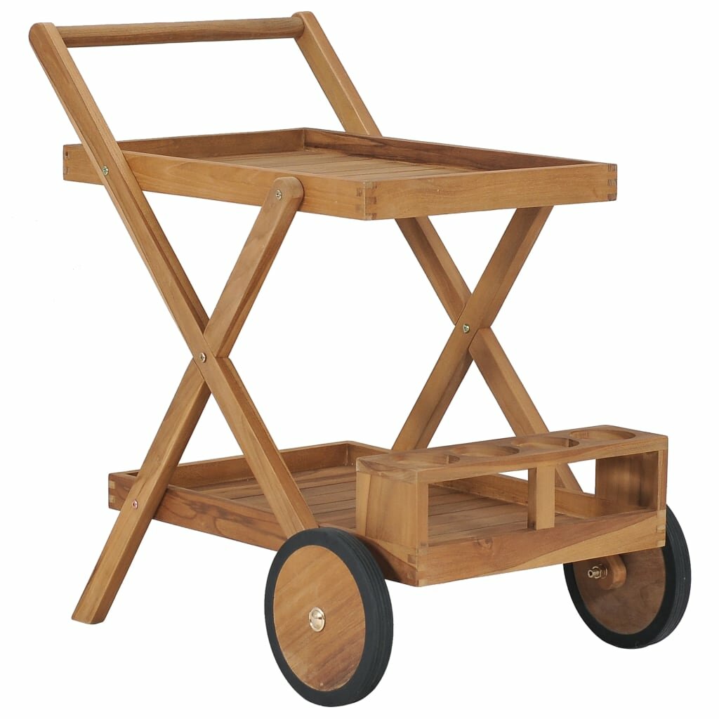 Image of Tea Trolley Solid Teak Wood