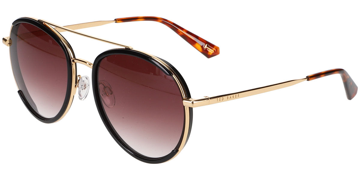 Image of Ted Baker TB1638 001 58 Lunettes De Soleil Femme Dorées FR