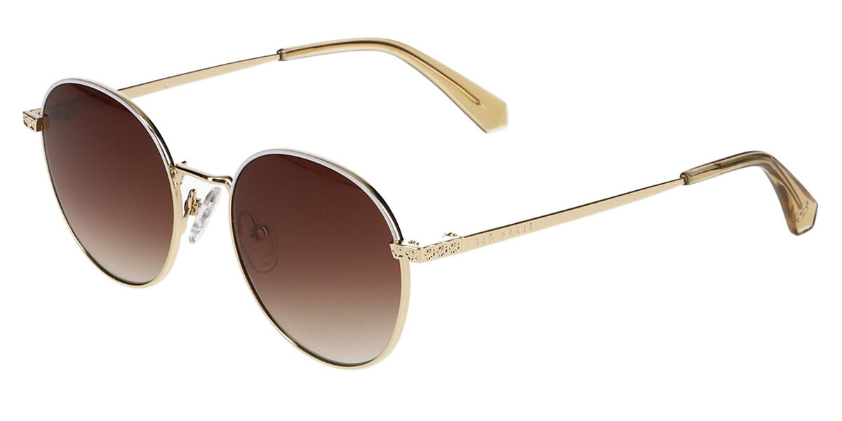 Image of Ted Baker TB1679 449 49 Lunettes De Soleil Femme Dorées FR