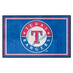 Image of Texas Rangers Floor Rug - 4x6