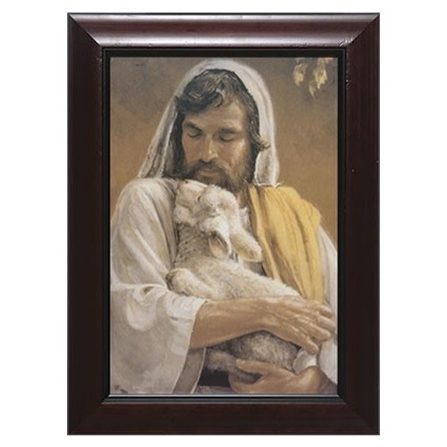 Image of The Good Shepherd with Cherry Frame