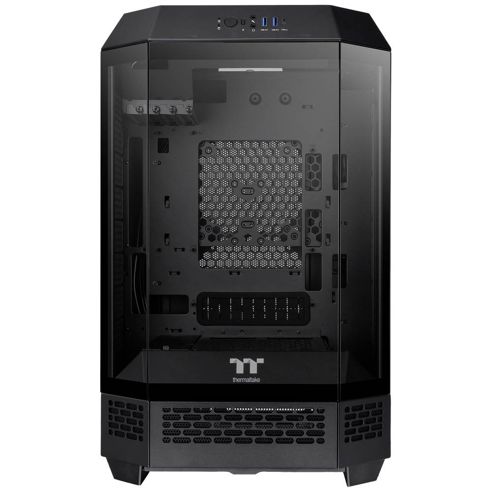 Image of Thermaltake The Tower 300 Microtower Game console casing Black 2 built-in fans Window