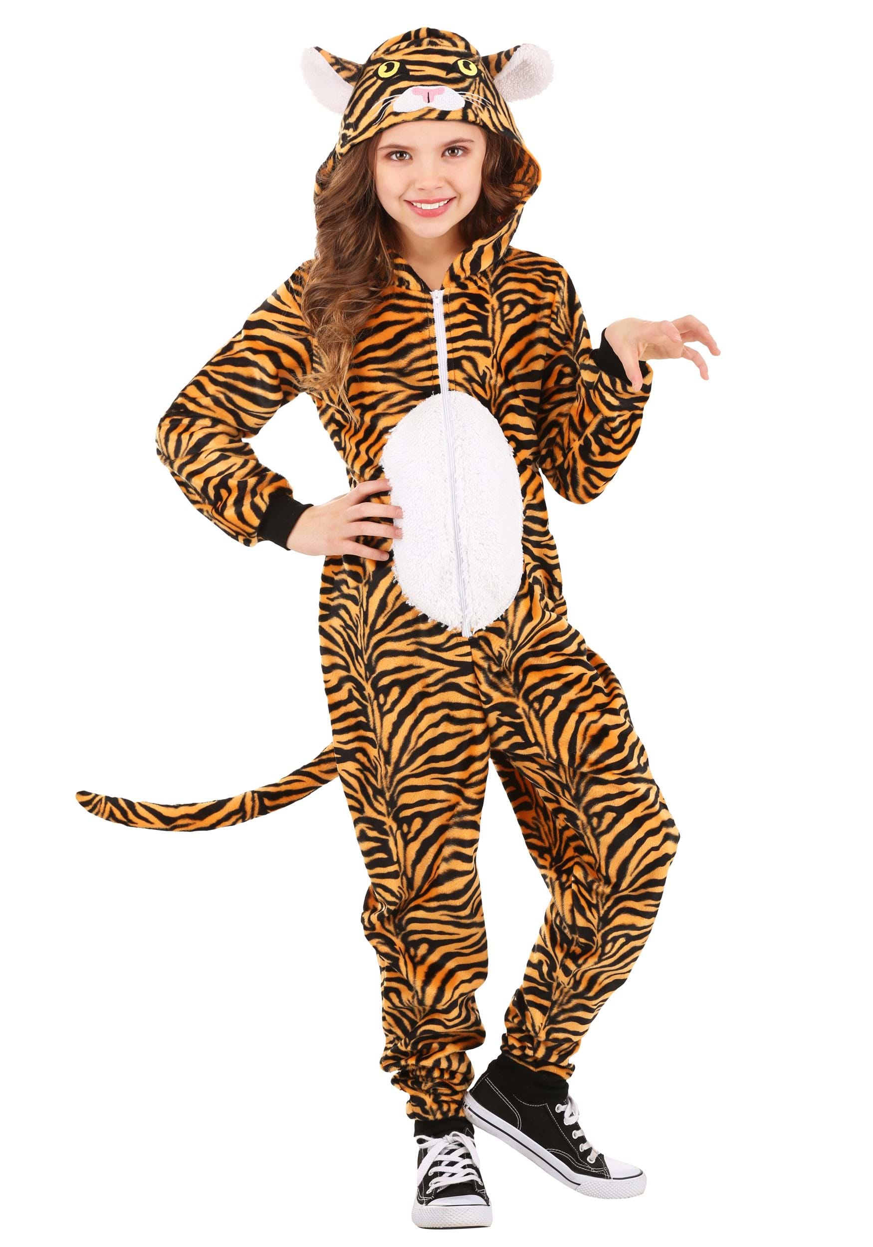 Image of Tiger Onesie Kid's Costume ID FUN1753CH-M
