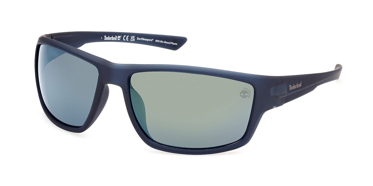 Image of Timberland TB00003 Polarized 91D 65 Lunettes De Soleil Homme Bleues FR