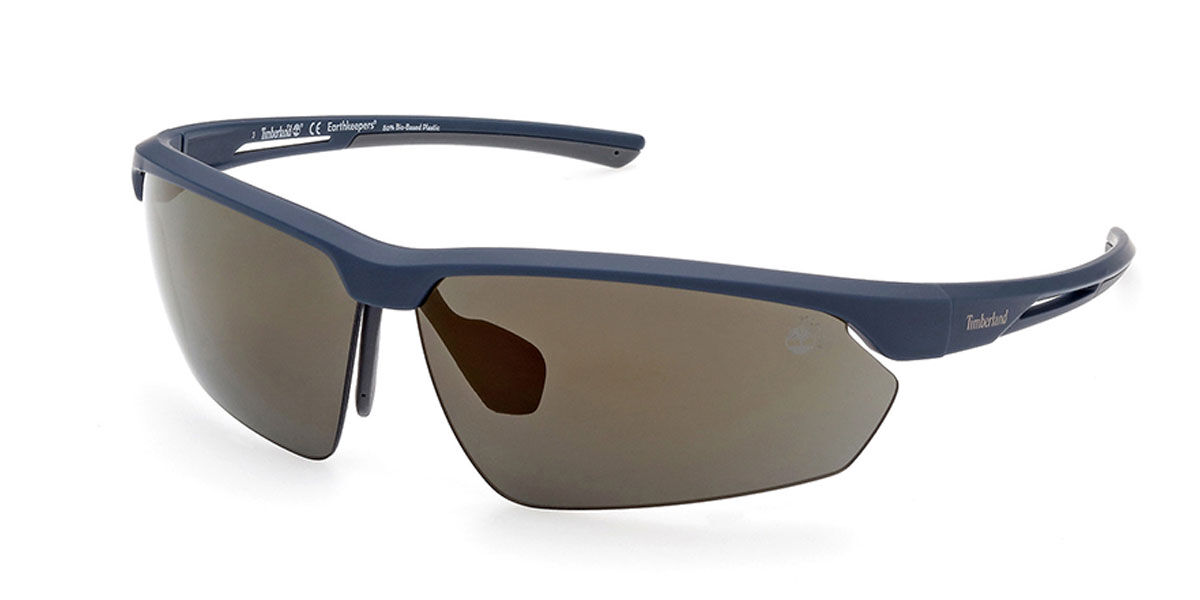 Image of Timberland TB9264 Polarized 91D 72 Lunettes De Soleil Homme Bleues FR