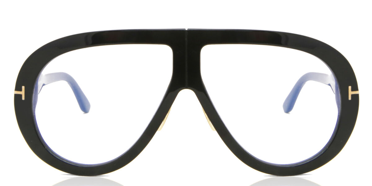 Image of Tom Ford FT0836 TROY 001 61 Czarne Męskie Okulary Korekcyjne PL