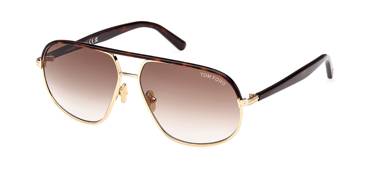 Image of Tom Ford FT1019 MAXWELL 30F Óculos de Sol Dourados Masculino PRT