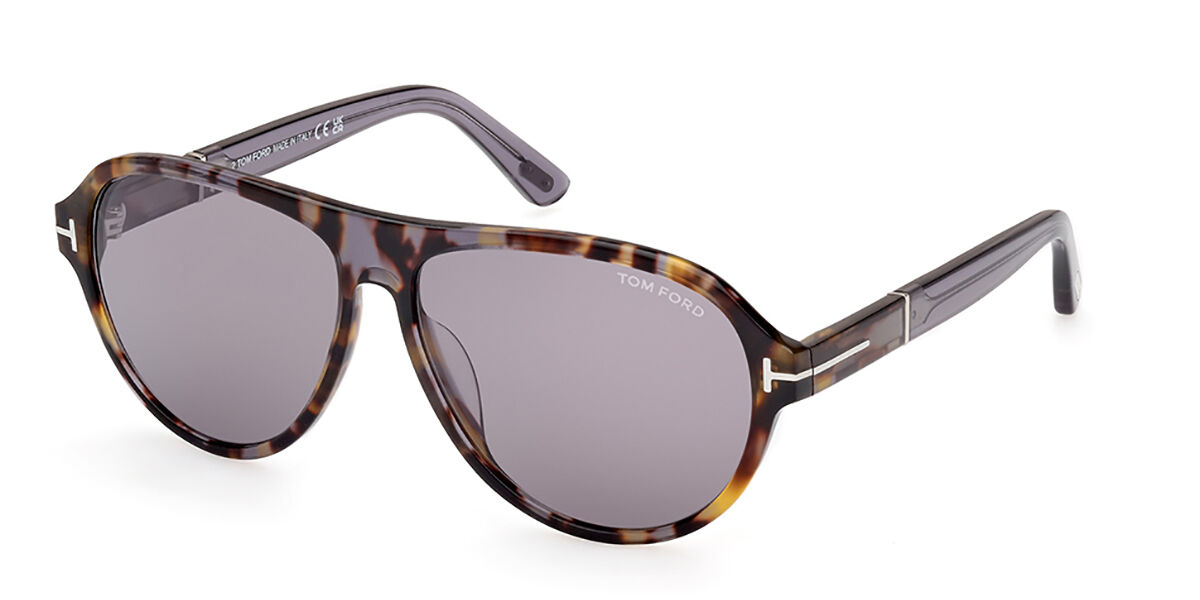 Image of Tom Ford FT1080 QUINCY 55C Óculos de Sol Tortoiseshell Masculino BRLPT