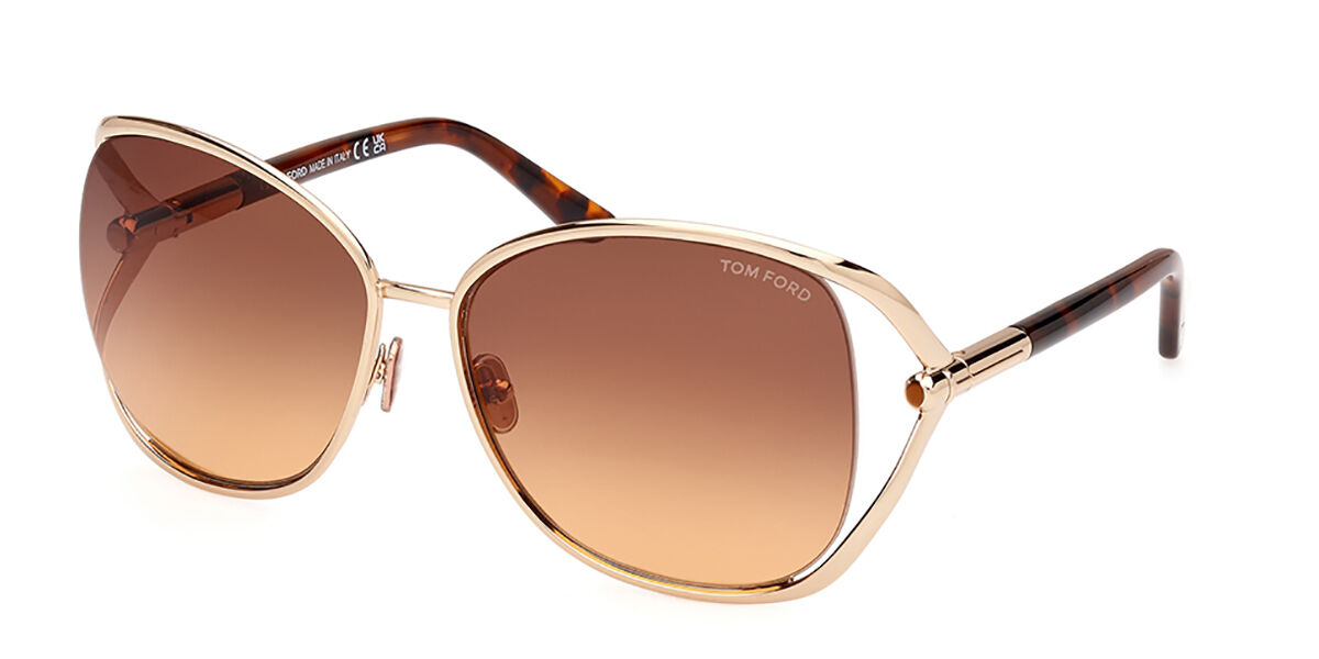 Image of Tom Ford FT1091 MARTA 28F Óculos de Sol Dourados Feminino PRT