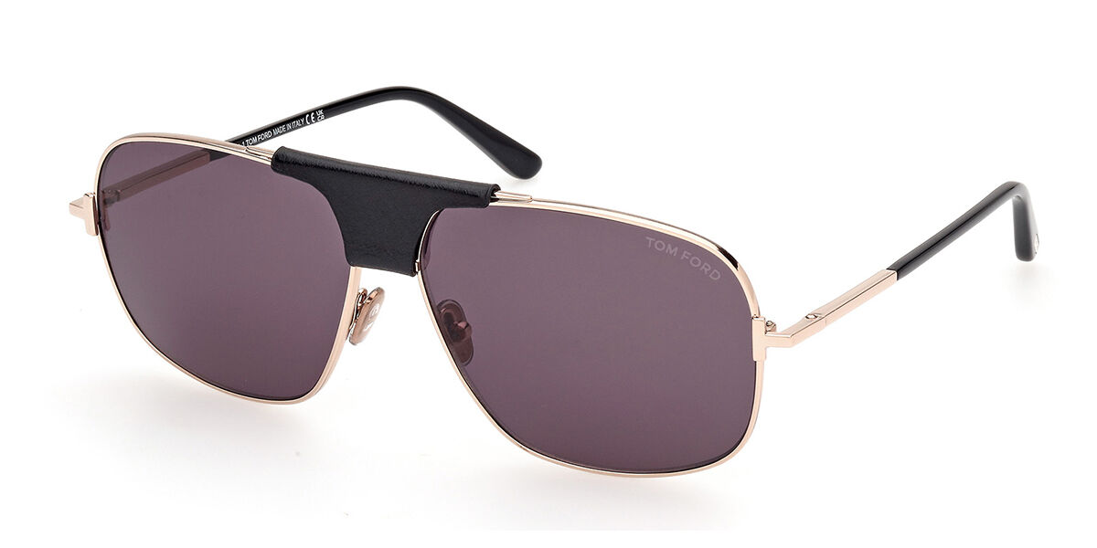 Image of Tom Ford FT1096 TEX 28A Óculos de Sol Dourados Masculino PRT