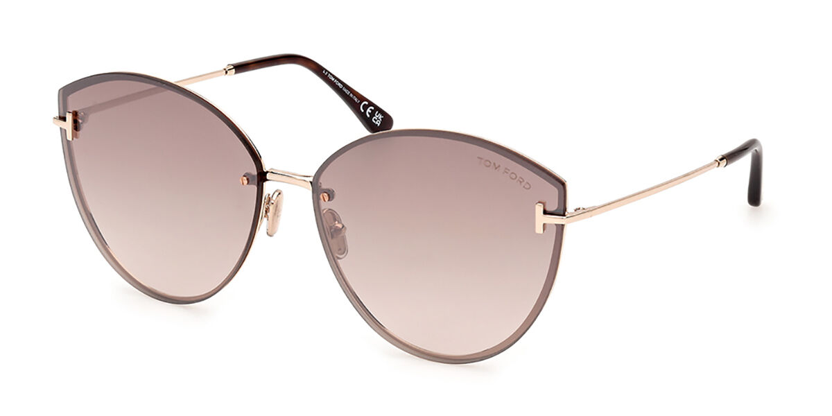 Image of Tom Ford FT1106 EVANGELINE 28G Óculos de Sol Dourados Feminino PRT