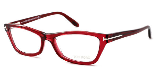 Image of Tom Ford FT5265 068 53 Czerwone Damskie Okulary Korekcyjne PL