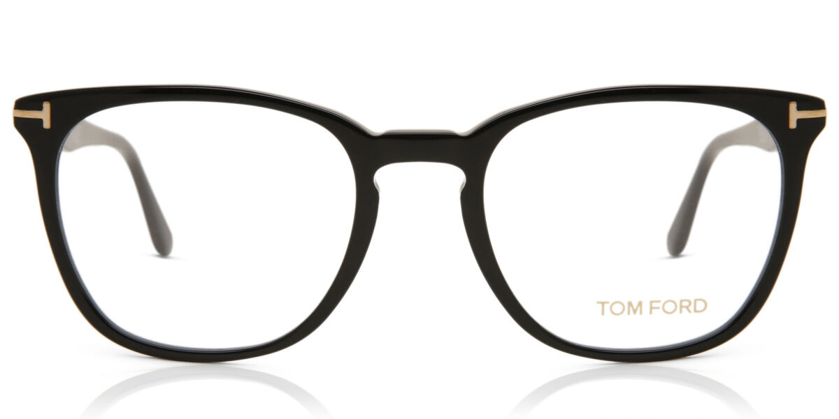 Image of Tom Ford FT5506 001 Óculos de Grau Pretos Masculino BRLPT