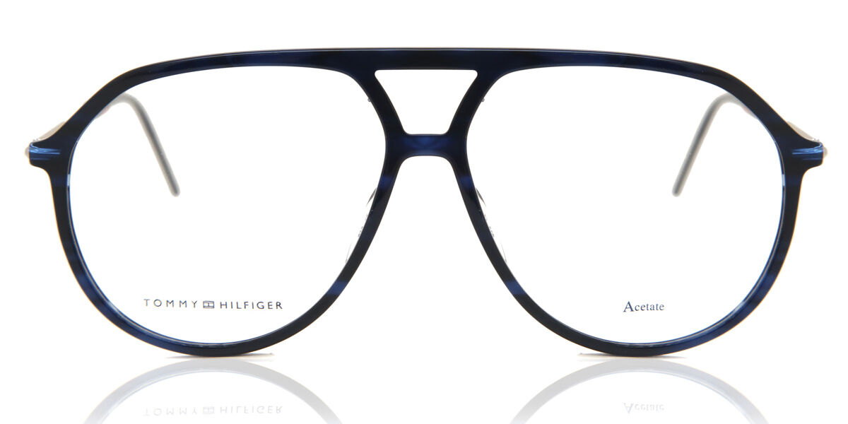 Image of Tommy Hilfiger TH 1629 AVS 57 Niebieskie Męskie Okulary Korekcyjne PL