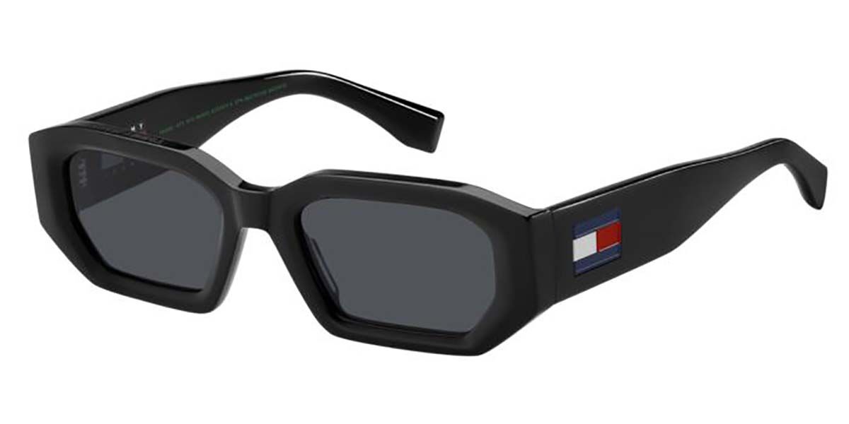 Image of Tommy Hilfiger TJ 0099/S 807/IR Óculos de Sol Masculino Pretos BRLPT