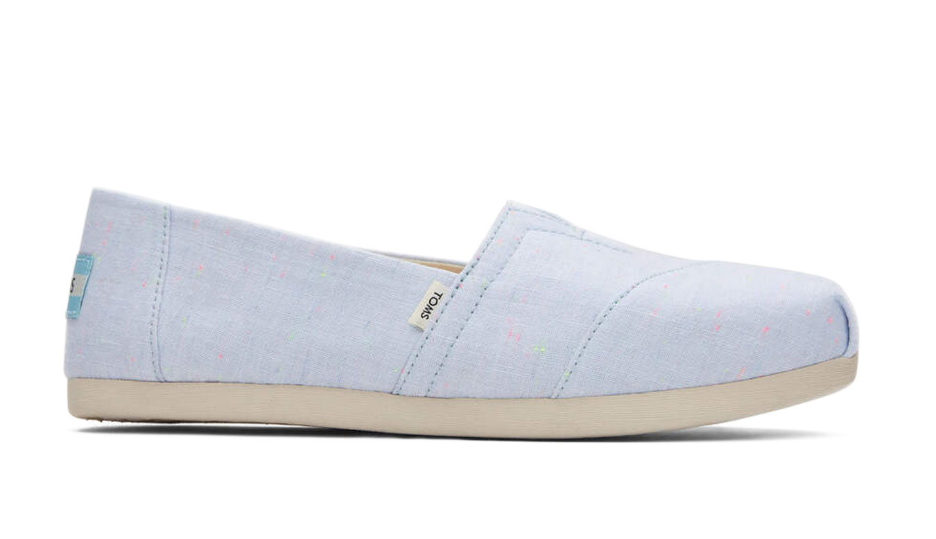 Image of Toms Alpargata Light Blue Speckled Linene Wmn IT