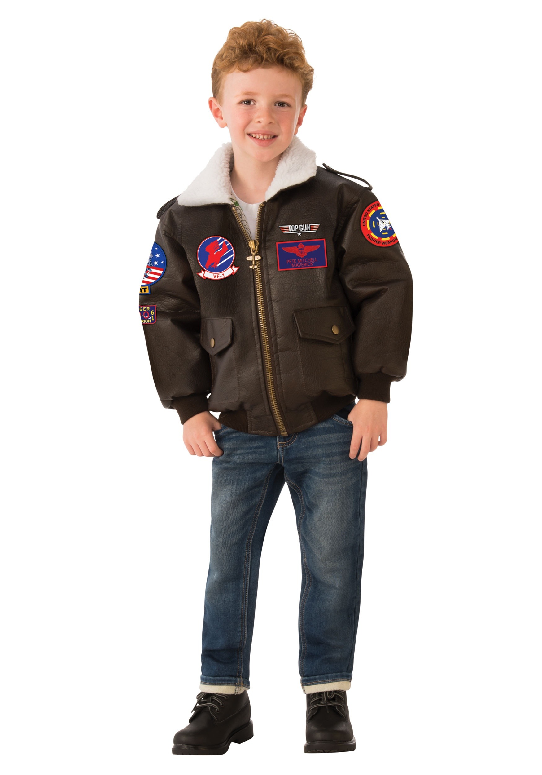 Image of Top Gun Bomber Jacket Costume for Kids ID RU641261-S